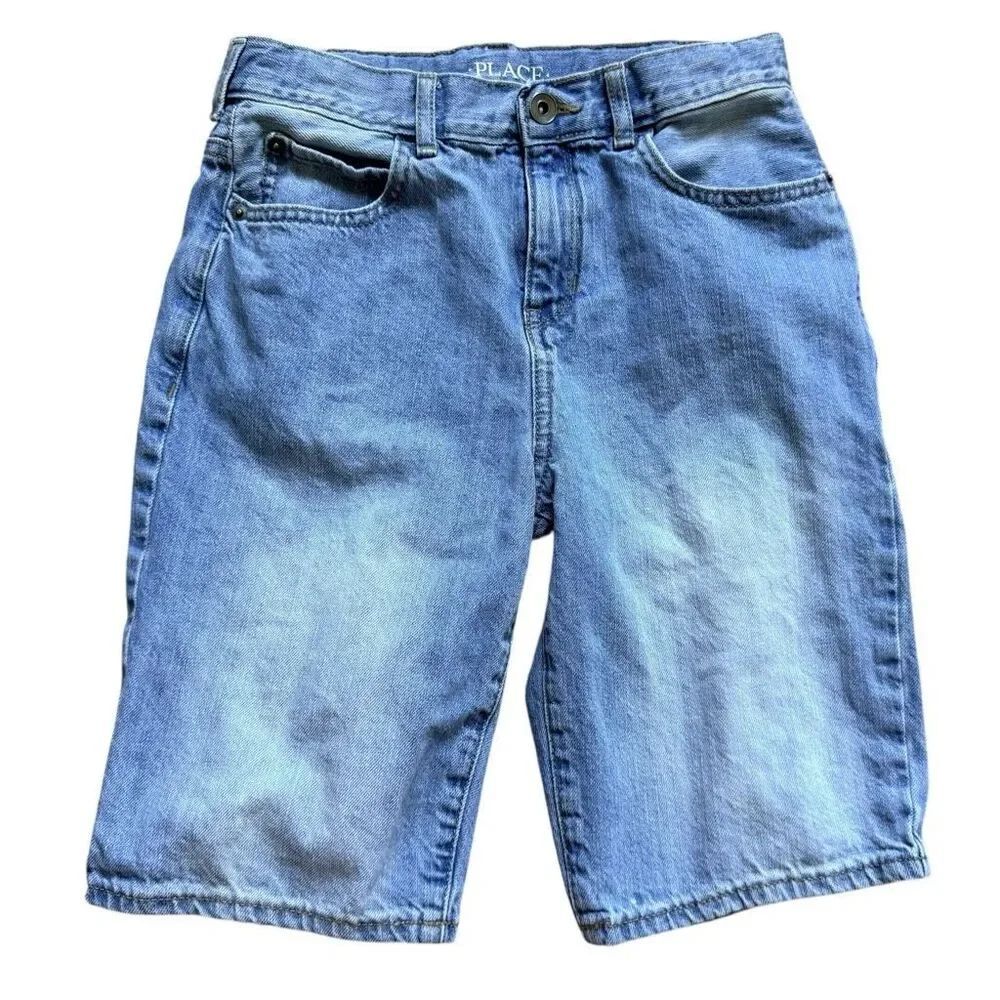 Youth Boys The Childrens Place Light Rinse Denim Jean Shorts - Sz 12